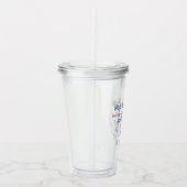 Schattigee Cartoon Bunny Turning One Boys 1st Birt Acryl Drinkbeker (Rechts)