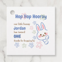 Schattigee Cartoon Bunny Turning One Boys 1st Birt