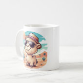 Schattigee Cartoon Camel Mok - Funny Desert Coffee (Voorkant links)
