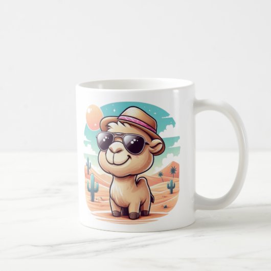Schattigee Cartoon Camel Mok - Funny Desert Coffee (Rechts)