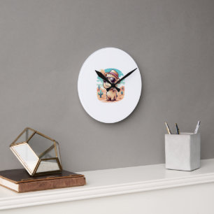 Schattigee Cartoon Camel wandklok - Desert Room De