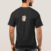 Schattigee Cartoon Cat Gezegde Hallo T-shirt (Achterkant)