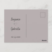 Schattigee Cartoon Cat Lovers Hearts Valentijn's D Briefkaart (Achterkant)