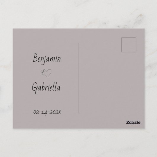 Schattigee Cartoon Cat Lovers Hearts Valentijn's D Briefkaart (Achterkant)