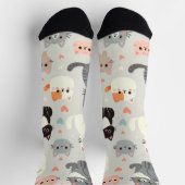 Schattigee Cartoon Cat Pattern Sokken (Top)