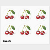 Schattigee Cartoon Cherry Fruit Sticker (Vel)