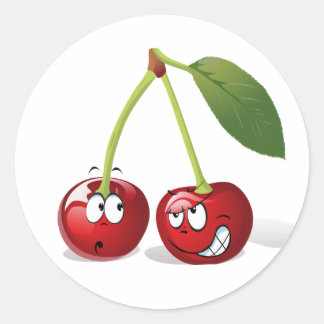 Schattigee Cartoon Cherry Fruit Sticker