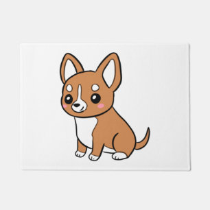 Schattigee cartoon chihuahua deurmat