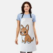 Schattigee cartoon chihuahua schort (Gedragen)