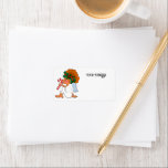 Schattigee Cartoon Christmas Angel Adreslabel Etiket<br><div class="desc">Schattigee cartoon Angel geniet van een snoepriet en geeft uw vakantiemailings een bijzondere twist! Voeg jouw namen en adres toe voor retourlabels of laat het leeg om de naam en het adres van uw ontvangers toe te voegen. Perfect flexibel voor veel verschillende toepassingen!</div>