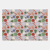 Schattigee Cartoon Christmas Sugar Cookie Inpakpapier Vel (Voorkant 3)