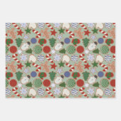 Schattigee Cartoon Christmas Sugar Cookie Inpakpapier Vel (Voorkant 2)