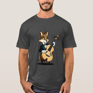 Schattigee  cartoon coyote shirt piccolo muziek