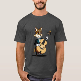 Schattigee cartoon coyote shirt piccolo muziek