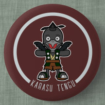 Schattigee Cartoon Crow Tengu | Japanese Yokai