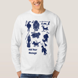 Schattigee Cartoon Cryptids Gids Custom Graphic T- T-shirt