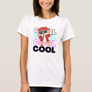 Schattigee Cartoon Dier T-shirt Design