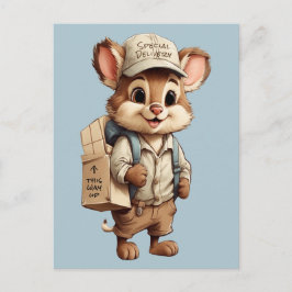 Schattigee Cartoon Dieren Speciale levering bij el Briefkaart
