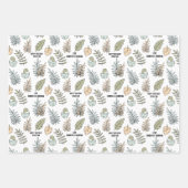 Schattigee Cartoon Dinosaurus Blauw Groen Jongensn Inpakpapier Vel (Voorkant)