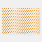 Schattigee Cartoon dinosaurus en palmboom Inpakpapier Vel (Voorkant 2)