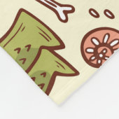 Schattigee Cartoon Dinosaurus  Patroon Fleece Deken (Hoek)