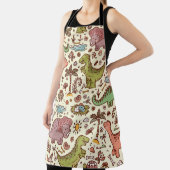 Schattigee Cartoon Dinosaurus  Patroon Schort (Insitu)