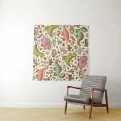 Schattigee Cartoon Dinosaurus  Patroon Wandkleed (In Situ (horizontaal))