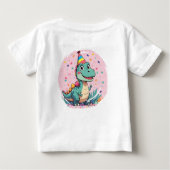 Schattigee Cartoon dinosaurus T-shirt (Achterkant)