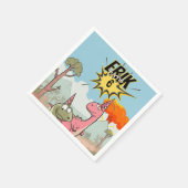 Schattigee Cartoon dinosaurus verjaardag Servet (Hoek)