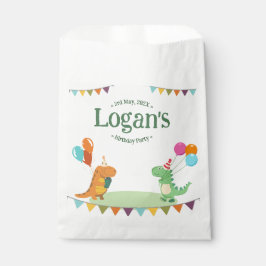 Schattigee Cartoon Dinosaurus Verjaardagsfeest Bedankzakje