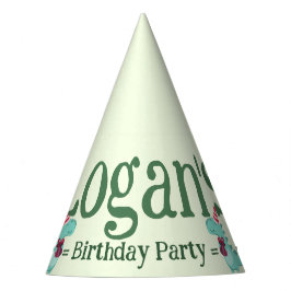 Schattigee Cartoon Dinosaurus Verjaardagsfeest Feesthoedjes