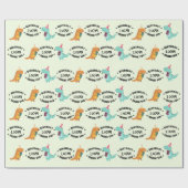 Schattigee Cartoon Dinosaurussen Dino-Mite Verjaar Cadeaupapier (Vlak)