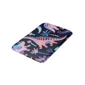 Schattigee cartoon dinosaurussen patroon. badmat (Gekanteld)