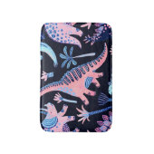 Schattigee cartoon dinosaurussen patroon. badmat (Voorkant Verticaal)