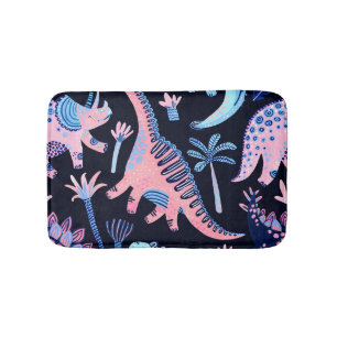 Schattigee cartoon dinosaurussen patroon. badmat