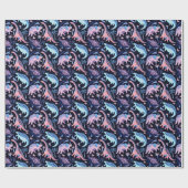 Schattigee cartoon dinosaurussen patroon. cadeaupapier (Vlak)
