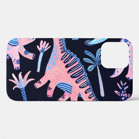 Schattigee cartoon dinosaurussen patroon. Case-Mate iPhone case (Achterkant (horizontaal))