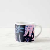 Schattigee cartoon dinosaurussen patroon. espresso kop (Rechts)