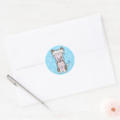 Schattigee Cartoon Dog Chinese Crested Sticker (Envelop)
