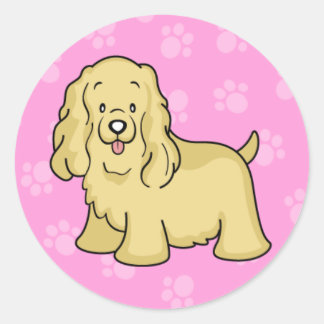 Schattigee Cartoon Dog Cocker Spaniel Sticker