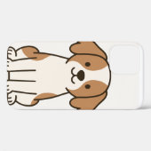 Schattigee Cartoon Dog iPhone Case (Achterkant (horizontaal))