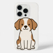 Schattigee Cartoon Dog iPhone Case (Achterkant)