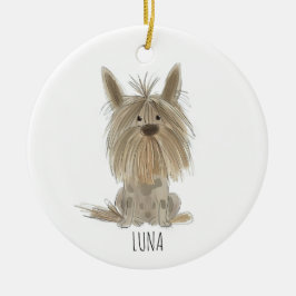 Schattigee Cartoon Dog Kerst Ornament