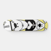 Schattigee Cartoon Dog Minimalistisch Huisdier Ont Persoonlijk Skateboard (Horizontaal)