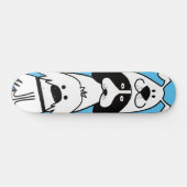 Schattigee Cartoon Dog Minimalistisch Huisdier Ont Persoonlijk Skateboard (Horizontaal)