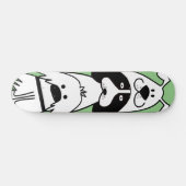 Schattigee Cartoon Dog Minimalistisch Huisdier Ont Persoonlijk Skateboard (Horizontaal)