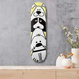 Schattigee Cartoon Dog Minimalistisch Huisdier Ont Persoonlijk Skateboard