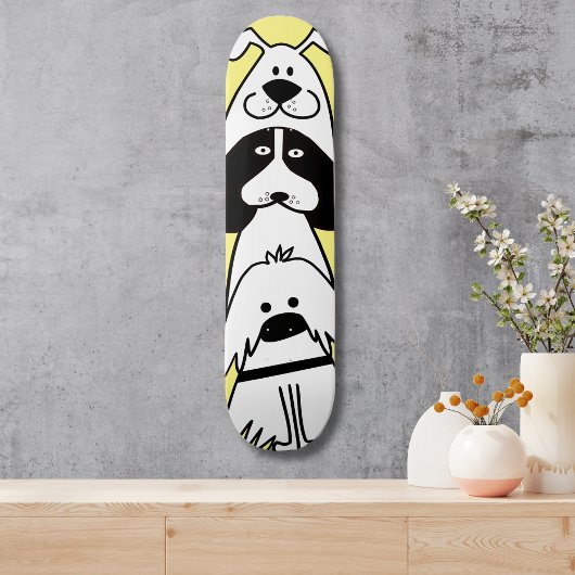 Schattigee Cartoon Dog Minimalistisch Huisdier Ont Persoonlijk Skateboard