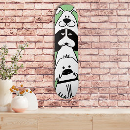 Schattigee Cartoon Dog Minimalistisch Huisdier Ont Persoonlijk Skateboard