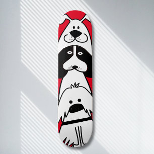 Schattigee Cartoon Dog Minimalistisch Huisdier Ont Persoonlijk Skateboard